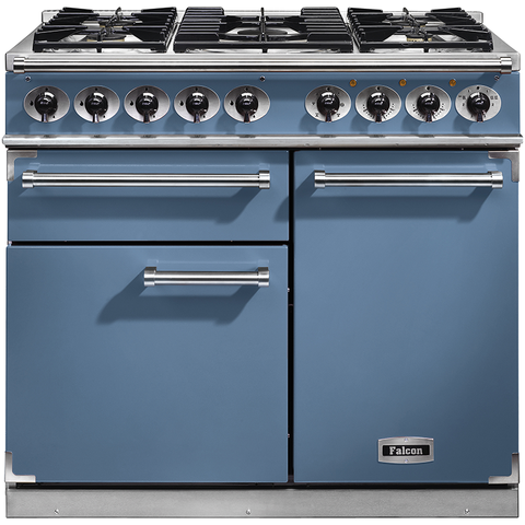 Falcon Deluxe 1000 Dual Fuel China Blue Range Cooker F1000DXDFCA/NM Range Cooker