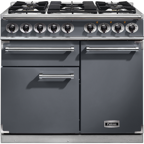 Falcon Deluxe 1092 Dual Fuel Slate Range Cooker F1000DXDFSL/NM