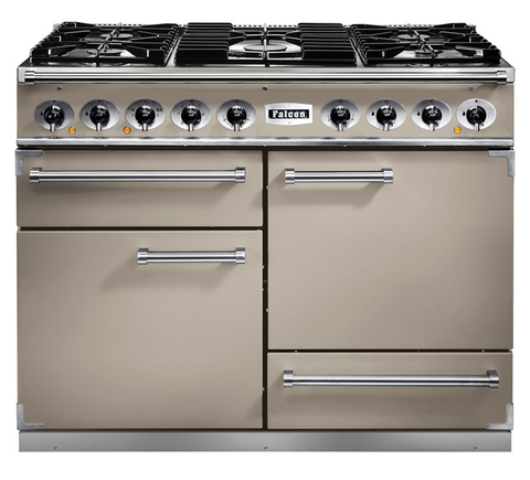 Falcon Deluxe 1092 Dual Fuel Fawn Range Cooker F1092DXDFFN/NM