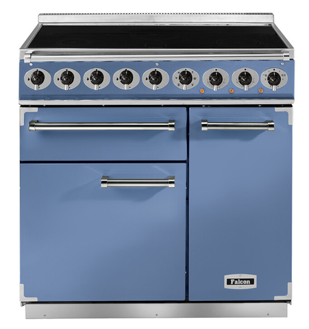Falcon Deluxe 900 Induction China Blue Range Cooker F900DXEICA/N-EU